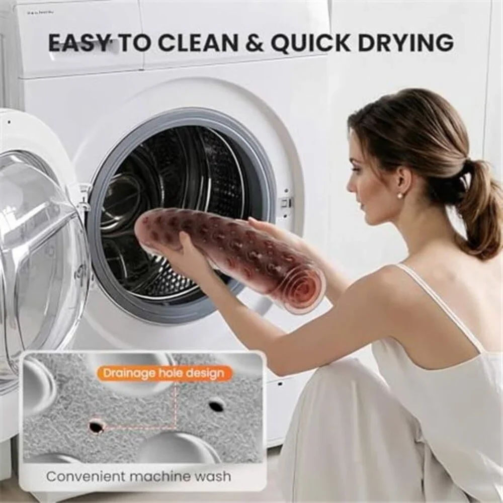 Non Slip Bath Tub Mat Extra Large Shower Mat Suction Cups Machine Washable
